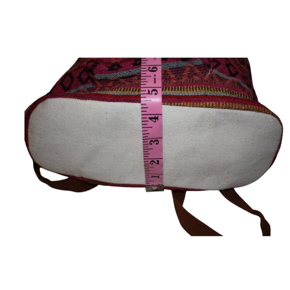 Multicolor Indian Blanket Drawstring Backpack - Picture 5 of 10